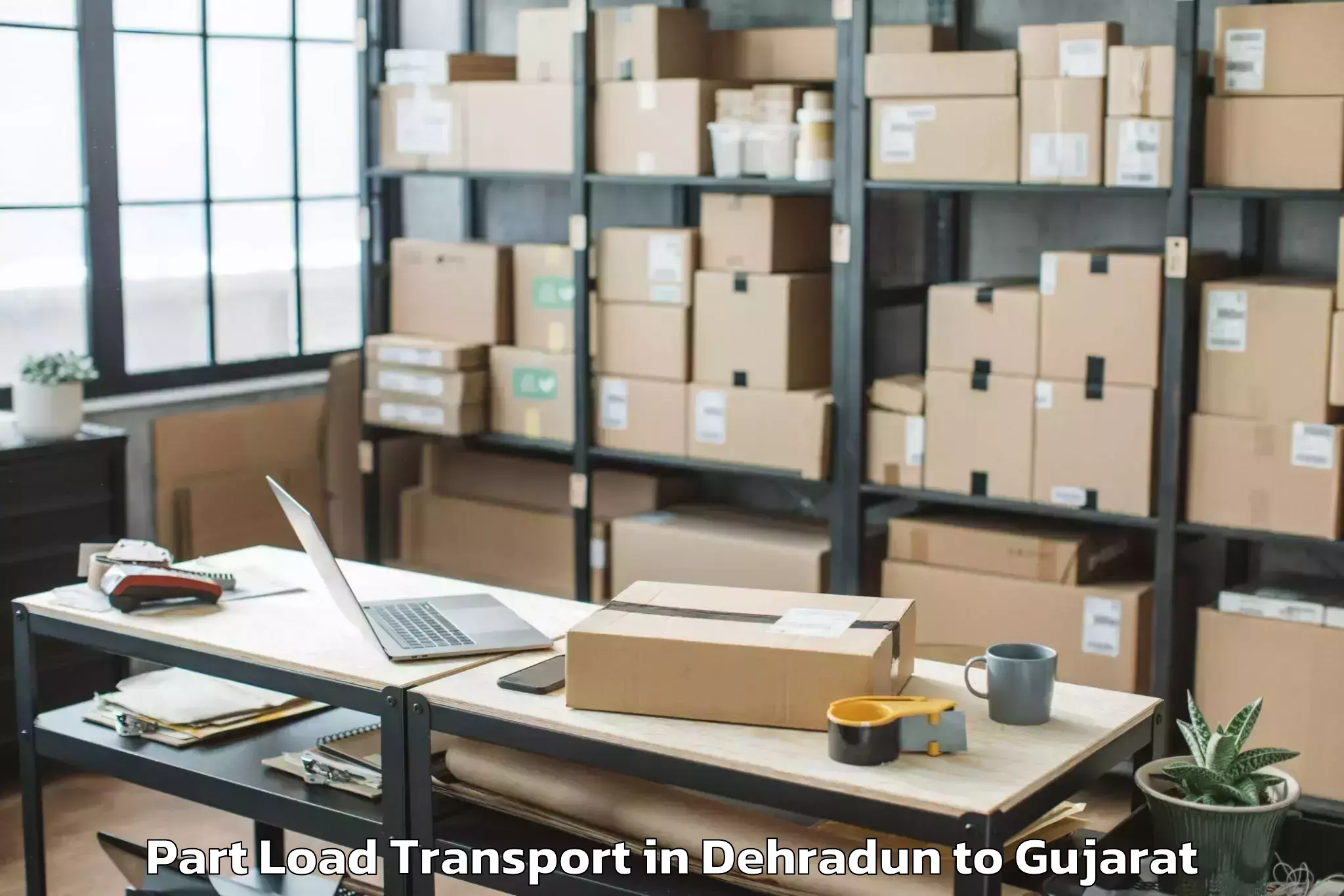 Easy Dehradun to Palitana Part Load Transport Booking